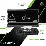TPT-8000 1 Ohm Amplifier Timpano Audio
