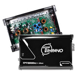 Timpano 1 Channel TPT-8000EQ 1 Ohm Car Audio Amplifier Timpano