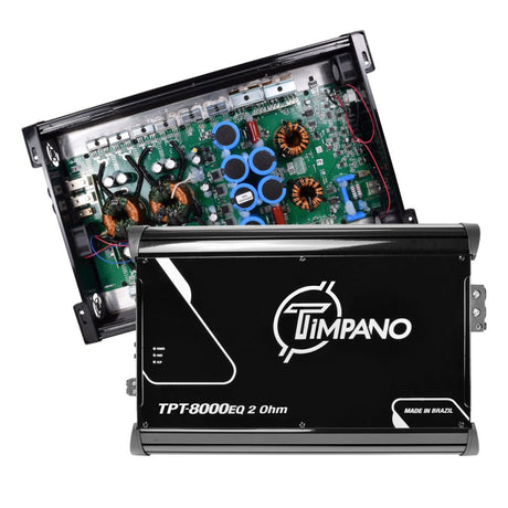 Timpano 1 Channel TPT-8000EQ 2 Ohms Car Audio Amplifier Timpano