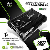 Timpano 5000 Watts Car Audio Bass Amplifier TPT-BASS5000 1 Ohm Timpano