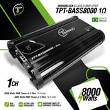 TPT-BASS8000 1 Ohm Amplifier Timpano Audio