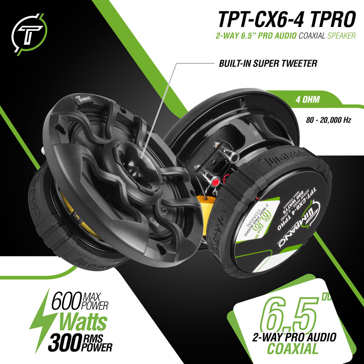 TPT-CX6-4 TPRO Coaxial Timpano Audio