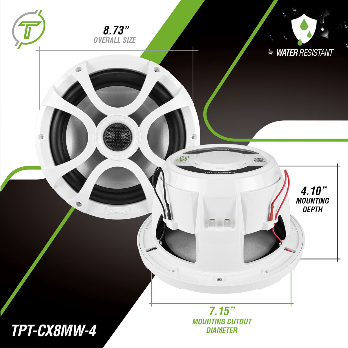 TPT-CX8MW-4 Marine Timpano Audio