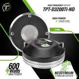 TIMPANO TPT-D3200TI-ND 2″ Exit Neodymium Titanium Compression Driver Timpano