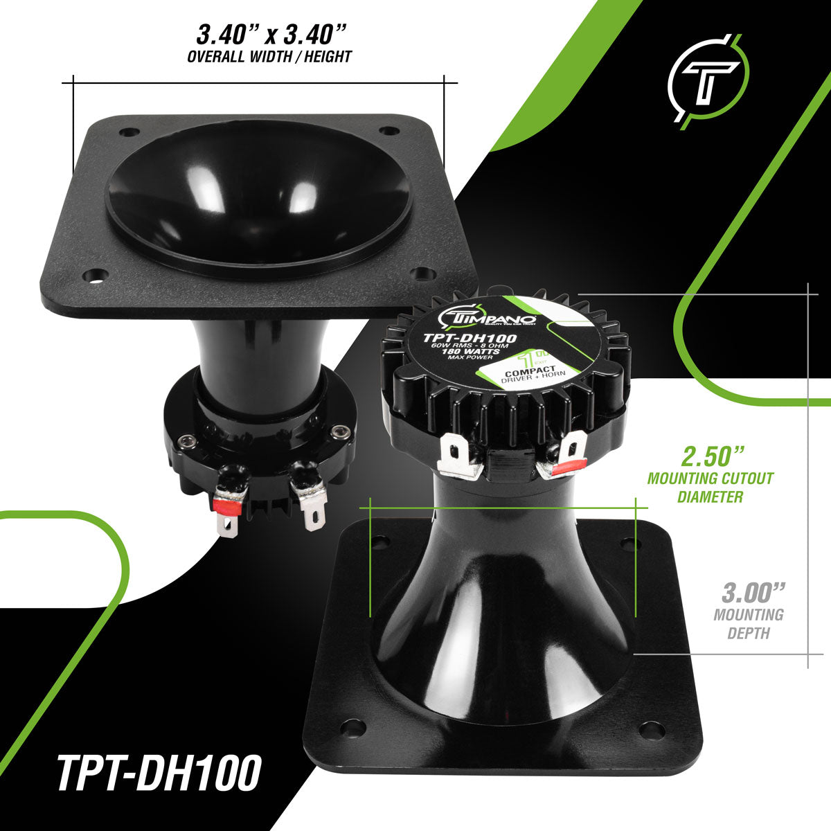 MINI 1” Driver PACKAGE 2x TPT-DH100