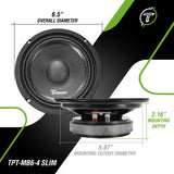 TPT-MB6-4 SLIM Midbass Timpano Audio