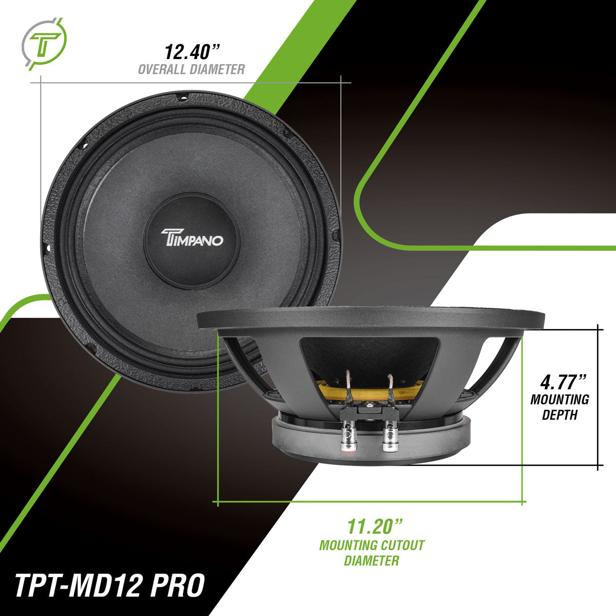 TPT-MD12 PRO Midrange Timpano Audio