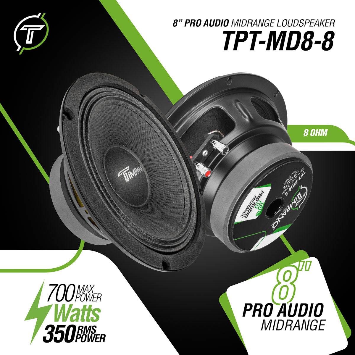 TPT-MD8-8 Midrange Timpano Audio