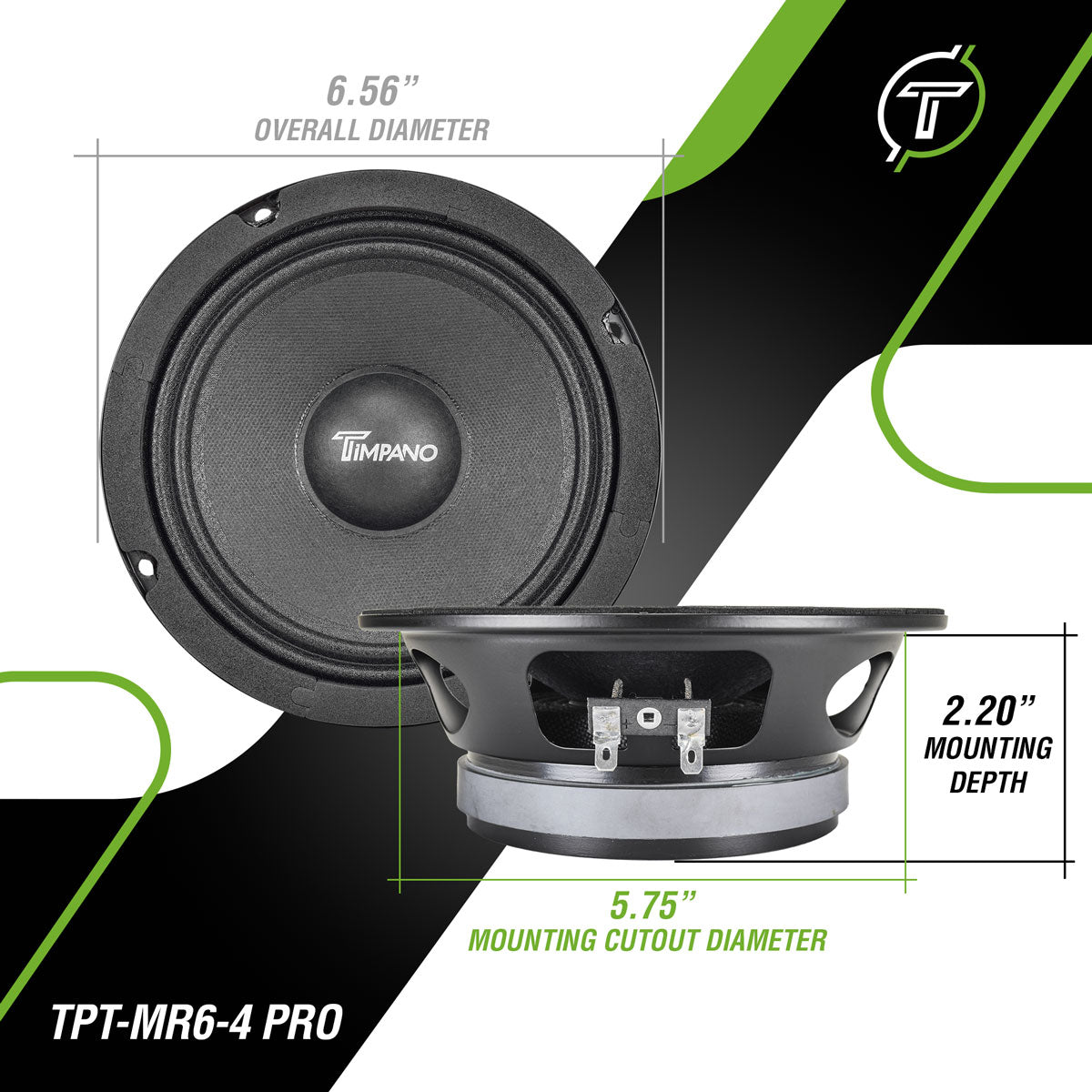 TPT-MR6-4 PRO Midrange Timpano Audio