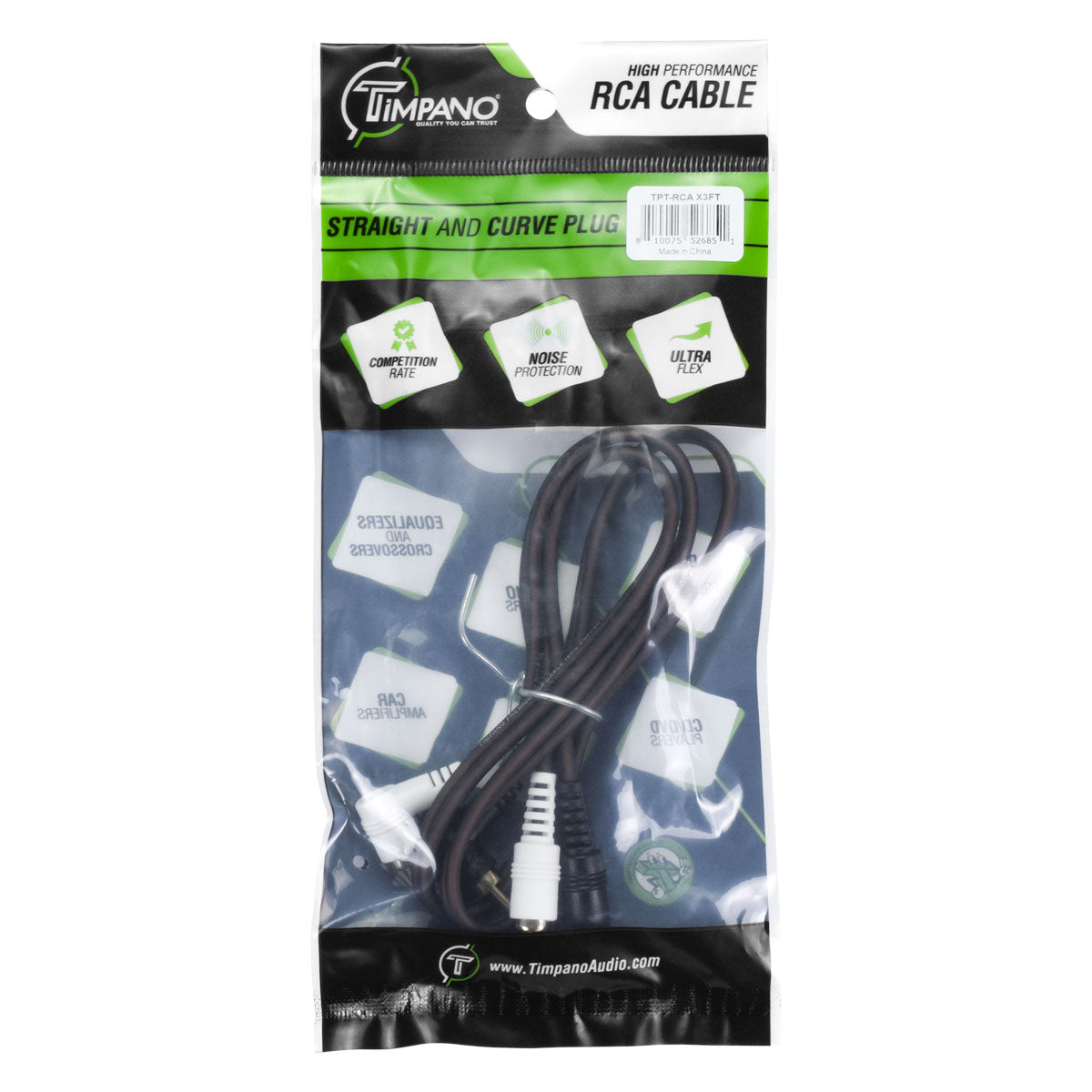 TPT-RCA X3FT Signal Cable Timpano Audio