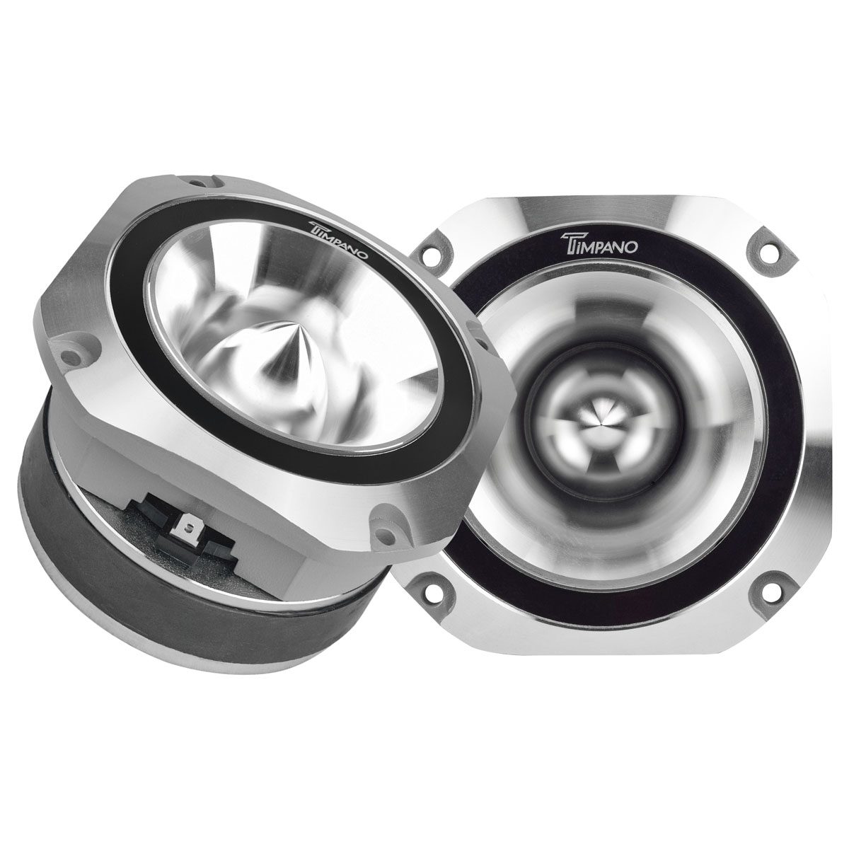 TPT-ST25 CHROME Pair PRO Bullet 4″ Super Tweeter 8 Ohm PRV