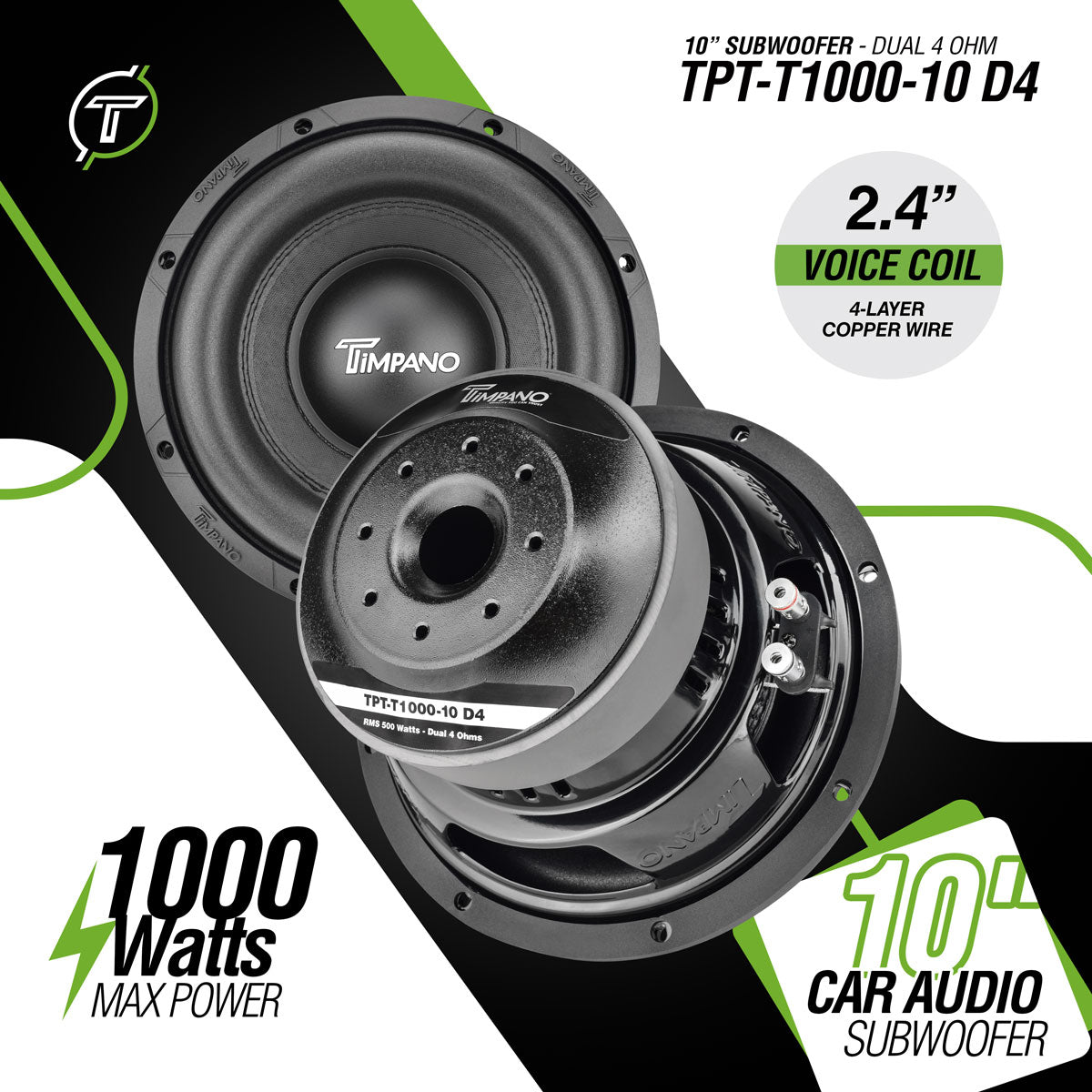 TPT-T1000-10 D4 Subwoofer Timpano Audio