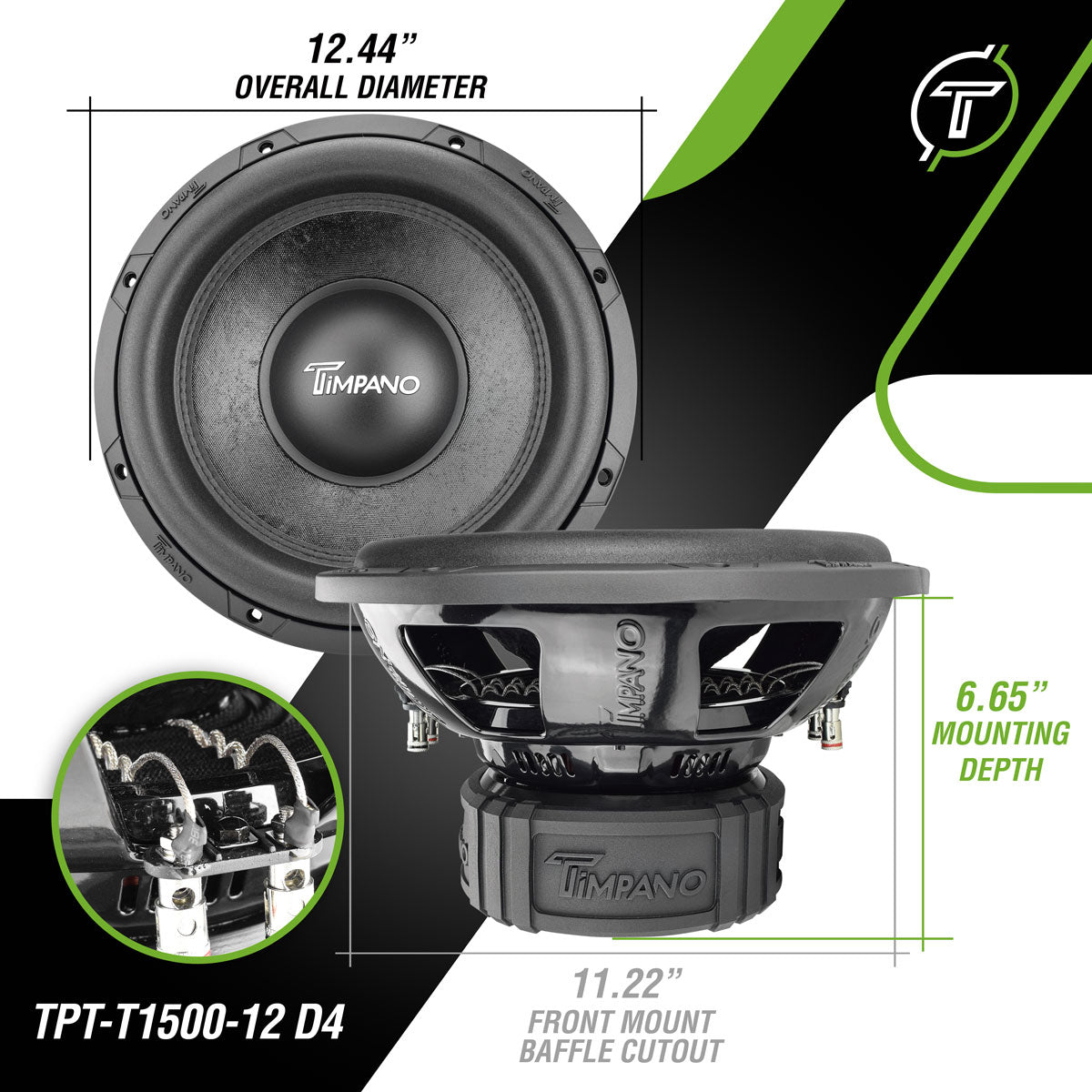 TPT-T1500-12 D4 Subwoofer Timpano Audio