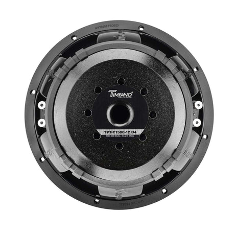 Timpano 12″ Car Audio Subwoofer 1600 Watts Dual 4 Ohm TPT-T1500-12 D4 Daily Banger Timpano