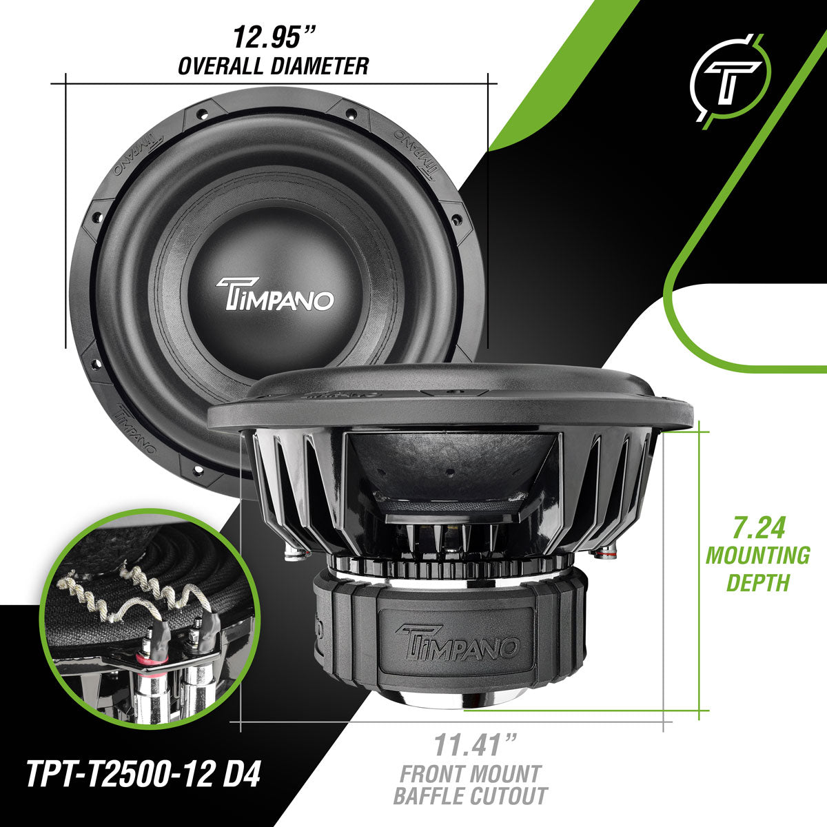 TPT-T2500-12 D4 Subwoofer Timpano Audio