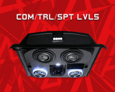 2021+ Can-Am Commander / 2019+ Maverick Sport / 2018+ Maverick Trail Stereo Tops (2-Seat)