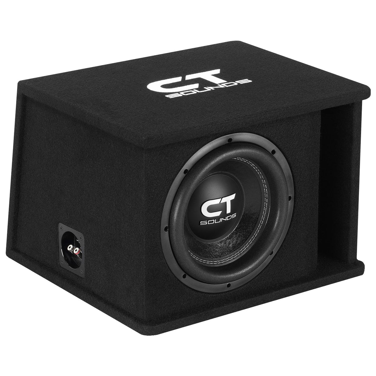 Single 10" 1300W Complete Bass Package w/ Sub Box, Amp, & Wiring Kit CT Sounds