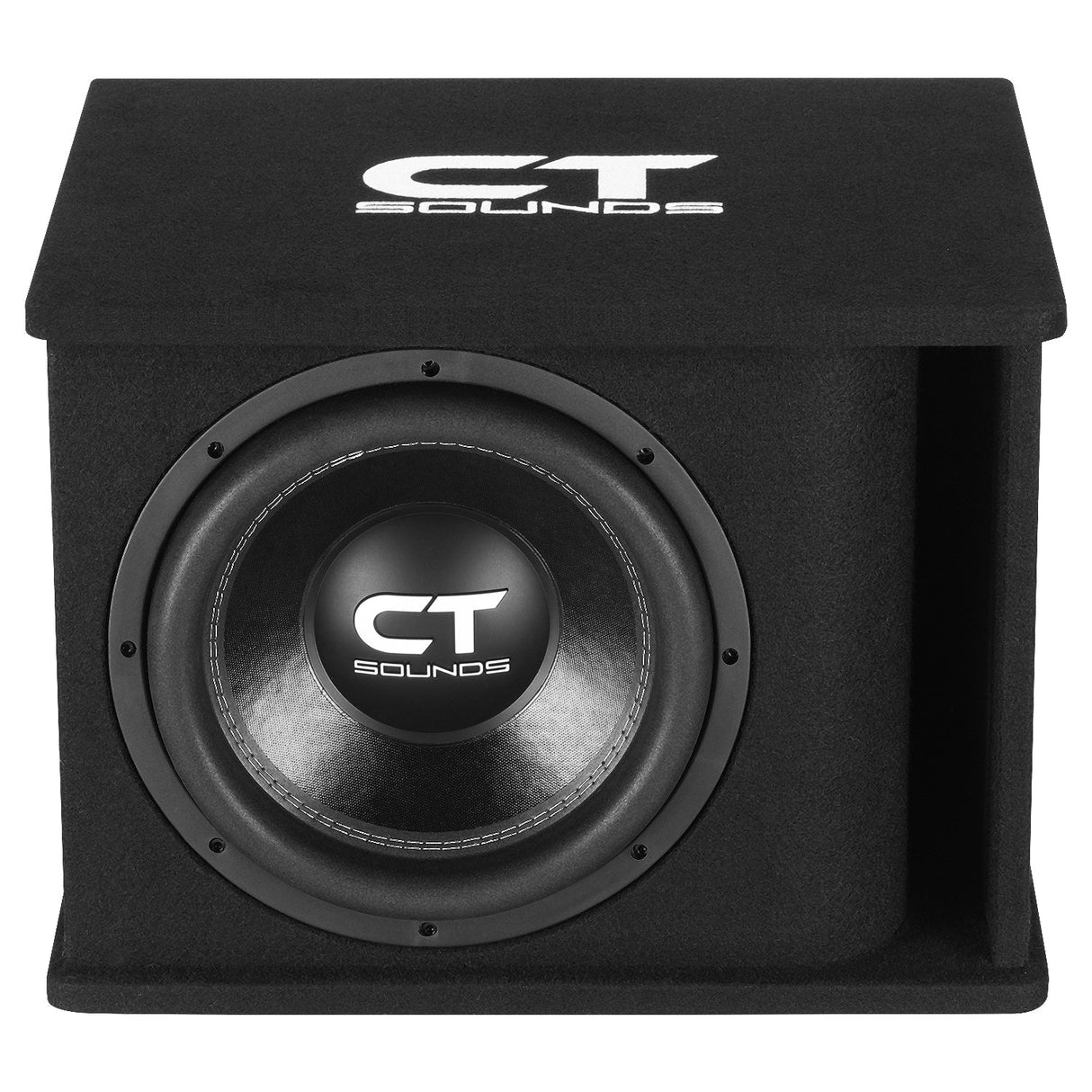TROPO-1X12D2 // Single 12” 1300W Loaded Ported Car Subwoofer Box CT Sounds