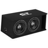 TROPO-2X10D4 // Dual 10” 2600W Loaded Ported Car Subwoofer Box CT Sounds