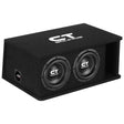 TROPO-2X8D4 // Dual 8” 1600W Loaded Ported Car Subwoofer Box CT Sounds