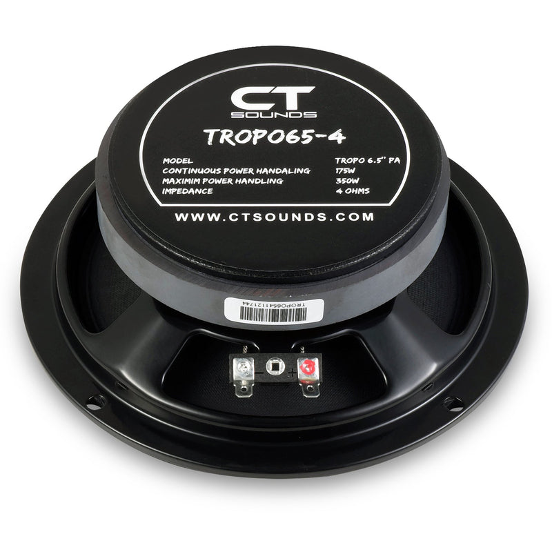 TROPO65-4 // 175 Watts RMS 6.5" Shallow Midrange Speaker CT Sounds