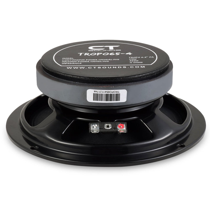 TROPO65-4 // 175 Watts RMS 6.5" Shallow Midrange Speaker CT Sounds