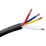 250Ft Speaker Cable, 12 AWG, 4 Conductors (TSPK-412-250) Audiopipe