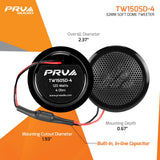 6.5” PRO Audio Bullet Speakers & Tweeters + Amplifier Bundle PRV Audio
