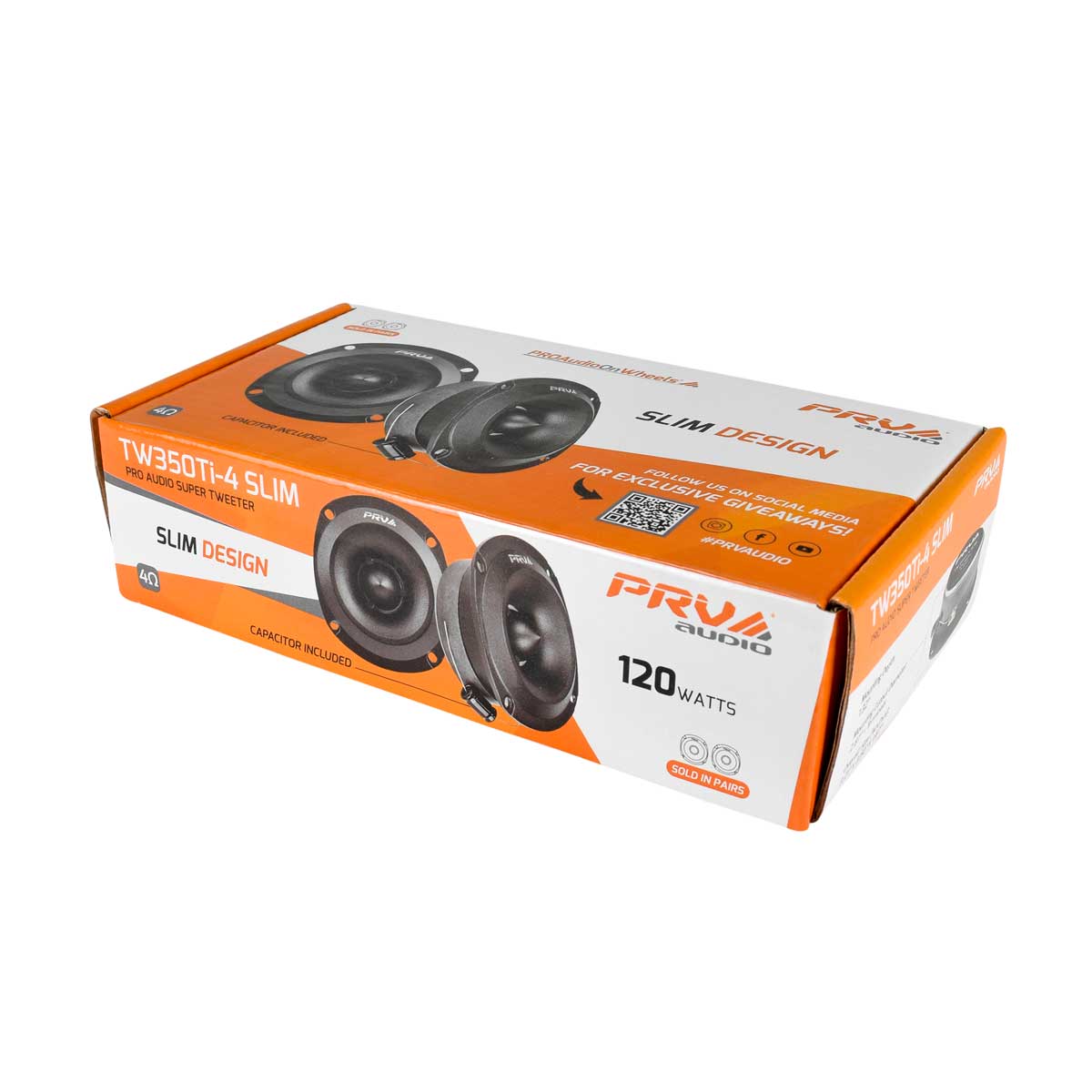 PRV Audio TW350Ti-4 SLIM Titanium Bullet Super Tweeter Pair