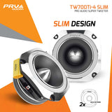 PRV Audio TW700Ti-4 Slim 4 Inch Titanium Bullet Super Tweeter Pair