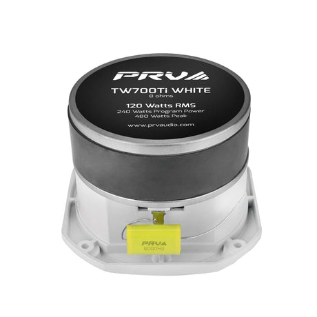 PRV Audio TW700Ti Titanium Bullet Super Tweeter 8 Ohm White