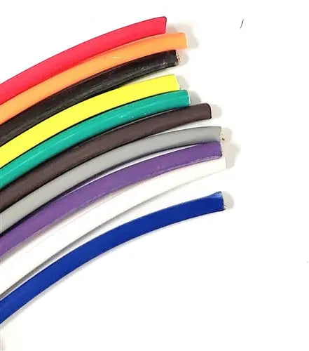 AUTOMOTIVE PRIMARY WIRE 12 GAUGE AWG HIGH TEMP TXL 10 COLORS CHOOSE YOUR LENGTH AC/DC WIRE AND SUPPLY