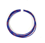 Striped TXL 18 AWG Automotive Wire Pure Copper Made in USA - CHOOSE YOUR COLOR - SOLD PER FT AC/DC WIRE AND SUPPLY