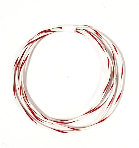 TXL 18 AWG AUTOMOTIVE WIRE WHITE W/ RED STRIPE