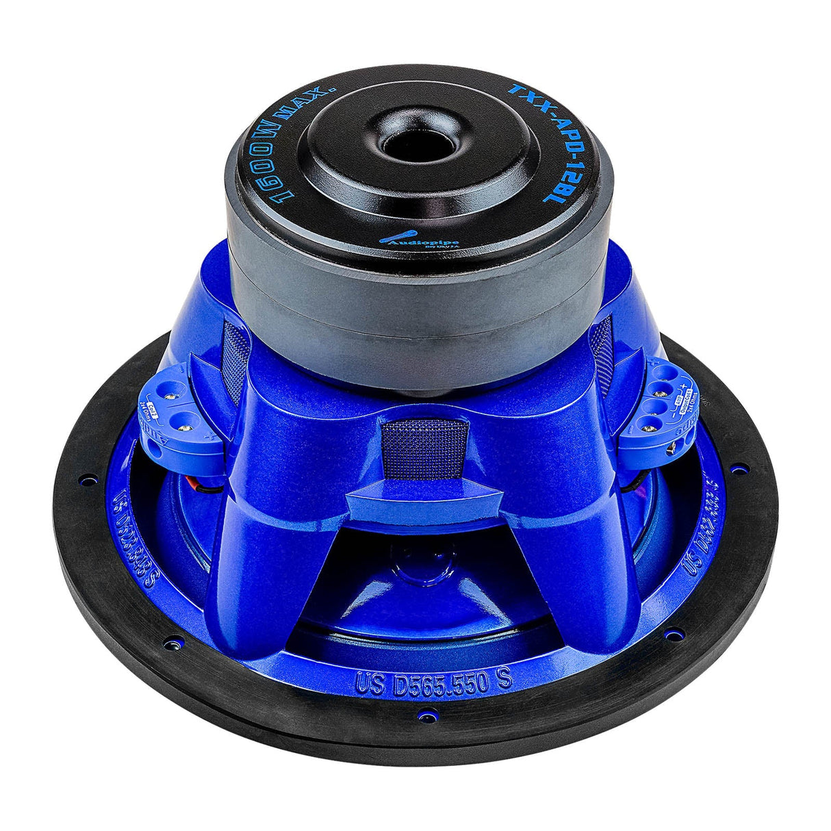 12" Eye Candy Aluminum Cone Subwoofer (TXX-APD-12BL) Audiopipe