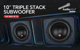 10" Triple Stack Composite Cone Subwoofer (TXX-BDC-III-10) Audiopipe