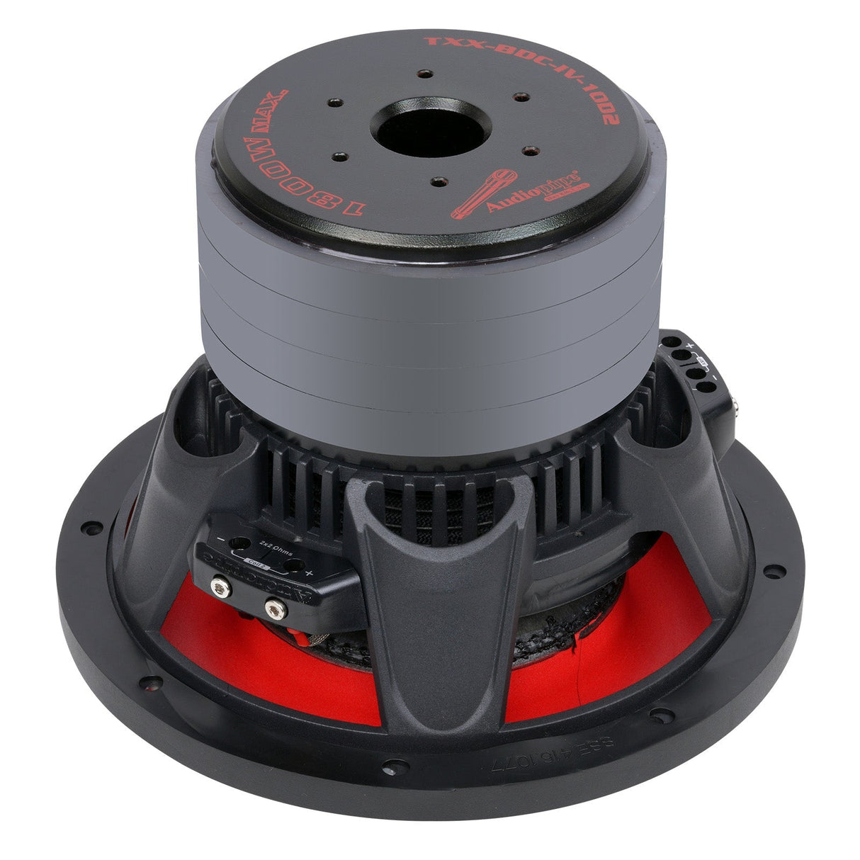 10" Quad Stack Composite Cone Subwoofer (TXX-BDC-IV-10D2) Audiopipe