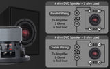 6" Quad Stack Composite Cone Subwoofer (TXX-BDC-IV-6) Audiopipe