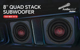 8" Quad Stack Composite Cone Subwoofer (TXX-BDC-IV-8) Audiopipe