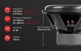 TXX-BDC-IV-15D2 15" Quad Stack Composite Cone Subwoofer Audiopipe