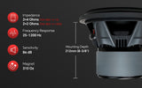 12" Quinta Stack Composite Cone Subwoofer (TXX-BDC-V-12D2) Audiopipe