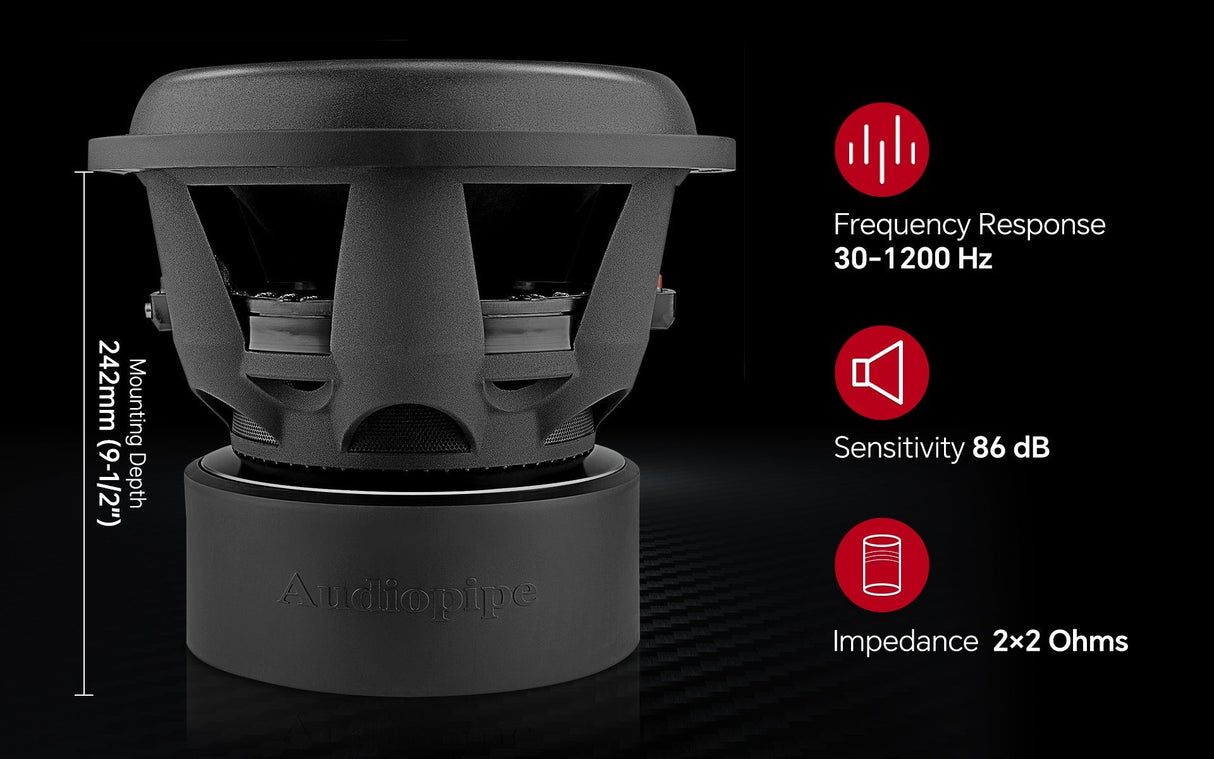 12" Competition Subwoofer (TXX-BDX-12D2) Audiopipe