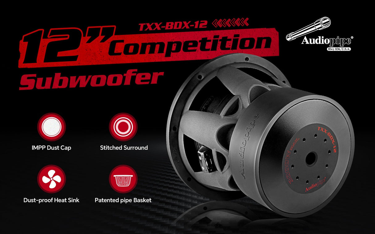 12" Competition Subwoofer (TXX-BDX-12) Audiopipe