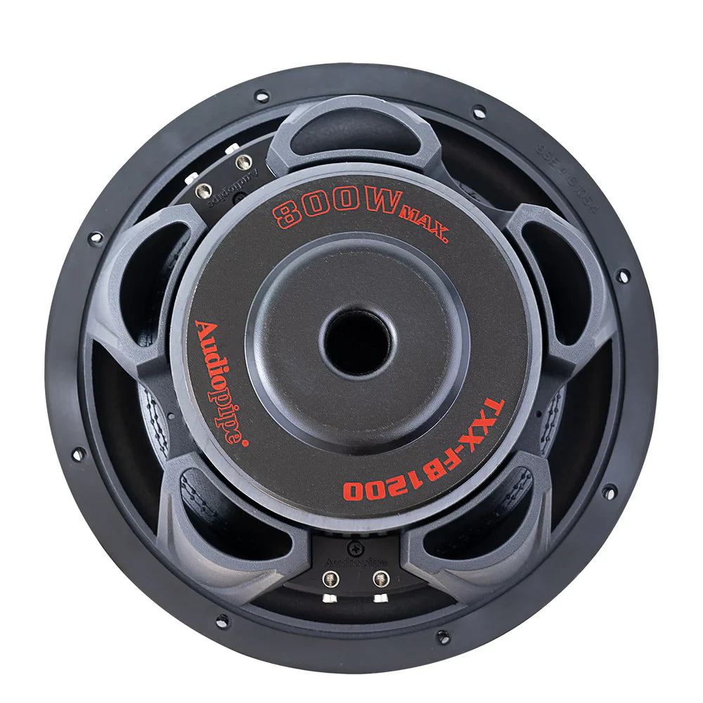 Audiopipe TXX-FB1200 | 12" 400W RMS Shallow Mount Subwoofer DVC 4-Ohm