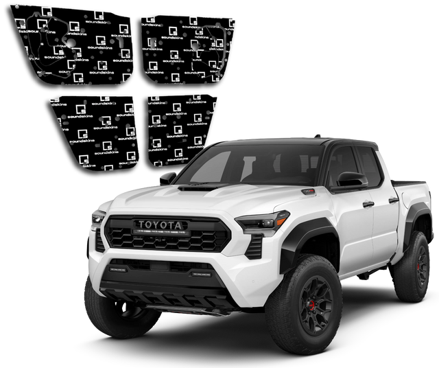 SoundSkins | 2024+ Toyota Tacoma 4-Door Sound Deadening Vehicle Specific Kit | SSK-TCM4DRv2 | 3 Layers (Acoustic Foam, Foil, Rubber Butyl), 23 sq ft SoundSkins Global
