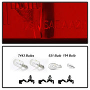 Tail Light Assembly Driver + Passenger (Left + Right) Set for 2019-2022 Chevrolet Chevy Silverado 1500 Flashark