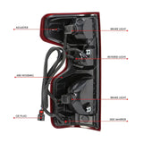 Tail Light Assembly Driver + Passenger (Left + Right) Set for 2019-2022 Chevrolet Chevy Silverado 1500 Flashark