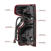 Tail Light Assembly Driver + Passenger (Left + Right) Set for 2019-2022 Chevrolet Chevy Silverado 1500 Flashark