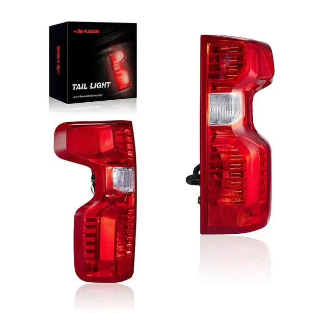 Tail Light Assembly Driver + Passenger (Left + Right) Set for 2019-2022 Chevrolet Chevy Silverado 1500 Flashark