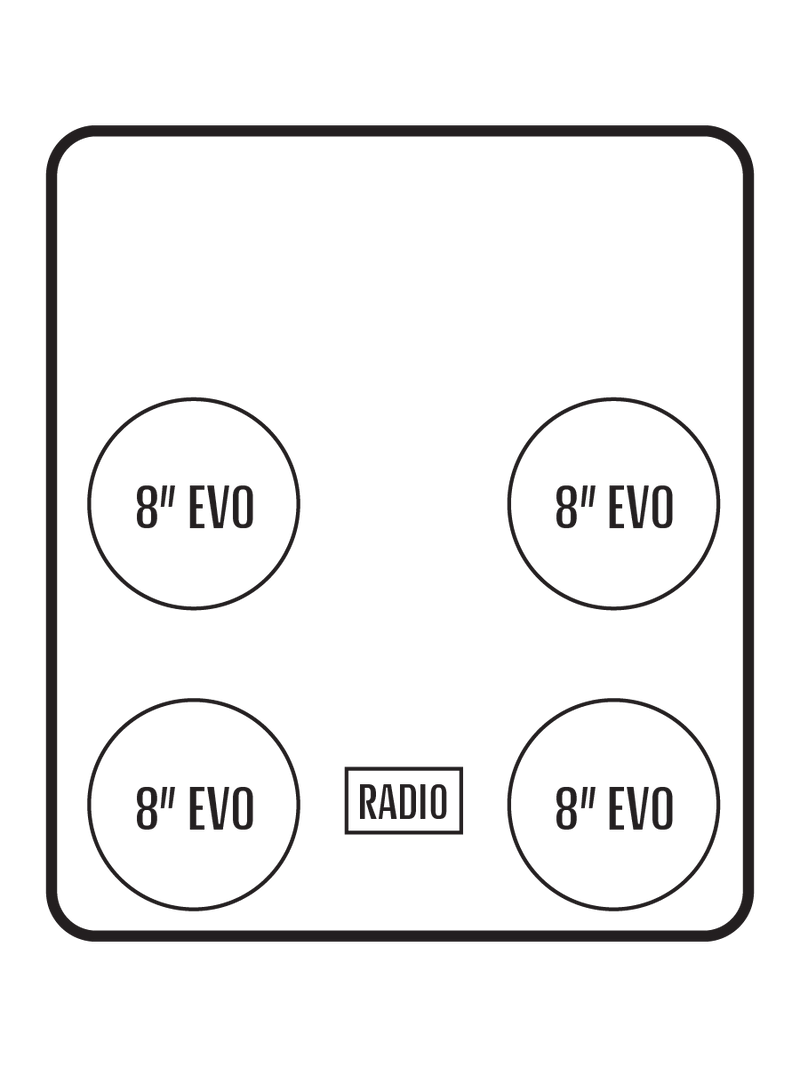 2019+ Honda Talon 1000R-4 / 1000X-4 Stereo Tops (4-Seat)